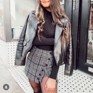 Grey Bandit Cityscape Tweed Skort